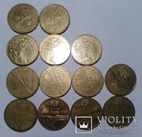 1 гривна 2004-2015 г. (13 штук, юбилейные, см. описание), фото №3