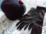 Дамский набор перчатки и шляпка, фото №2