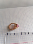 Золотое кольцо с рубином СССР, фото №6