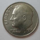 США 10 центов 1994 года.P, фото №5