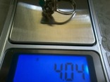 Кольцо серебро 925,позолота, 4.04 гр, р.19.5, фото №10