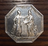 Старий жетон Банк Франціі, срібло, 25 грам, фото №3