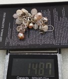 Набор серьги и подвеска серебро 925 натуральный жемчуг, photo number 3