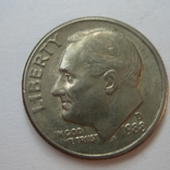 США 10 центов 1988 года.D, фото №3