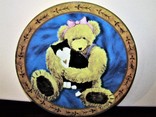 Декоративные тарелки плюшевые мишки Тедди Teddy bears мальчик и девочка, фото №6