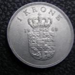1 крона Дания 1969, фото №2