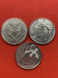 3 монеты . Украина . Ном . 10 грн . = Киборги , добровольцы , флот = ., фото №2
