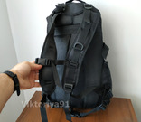 Тактический городской штурмовой рюкзак с системой M.O.L.L.E черный, фото №9