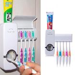 Дозатор автоматический зубной пасты Toothpaste Dispenser с держателем зубных щеток, фото №3
