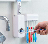 Дозатор автоматический зубной пасты Toothpaste Dispenser с держателем зубных щеток, фото №2