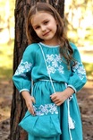 Довга дитяча сукня з льону для святкових подій, фото №5