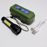 Тактический Аккумуляторный Мини- Фонарь USB BL-511, фото №3