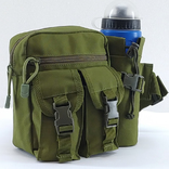Универсальная тактическая сумка на пояс с карманом под бутылку, фото №2