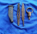 Молоток, кресало, ключ, ніж, фото №4