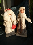 Дед Мороз и Снегурочка с этикетками, фото №2