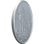 Срібна монета 1oz Король Лев 2 долара Ніуе 2019, фото №4
