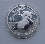 2020 г - 10 юаней Китай,Панда,30 грамм серебра в капсуле, фото №4