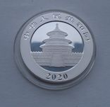 2020 г - 10 юаней Китай,Панда,30 грамм серебра в капсуле, фото №5