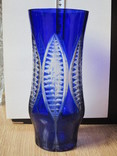 Двокольорова кришталева ваза, фото №2