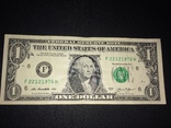1$ 2013 с годом рождения в номере 1976 год., One dollar  США, фото №2