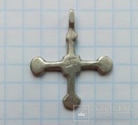 Срібний хрестик КР, фото №3
