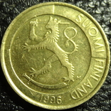 1 марка Фінляндія 1996, фото №2