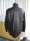 Большая кожаная мужская куртка SMOOTH City Collection. Лот 889, фото №4