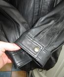 Большая кожаная мужская куртка SMOOTH City Collection. Лот 889, фото №6