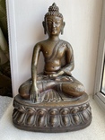 Скульптура статуэтка Будда старинная авторская подписная, фото №2