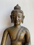 Скульптура статуэтка Будда старинная авторская подписная, фото №3