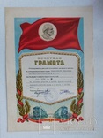 Почётная Грамота 1969 год., фото №2
