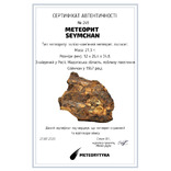 Залізо-кам'яний метеорит Seymchan, 21.3 грам, із сертифікатом автентичності, фото №3