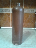 Бутылка немецкая глиняная времен ВОВ 1 литр., фото №2