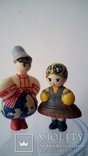 Украинец и украинка пара фигурки куколки ф-ка Победа СССР, фото №5
