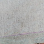 Льняная старая занавеска с вышивкой *Ирисы* 169*70 см.Прошлый век., фото №12