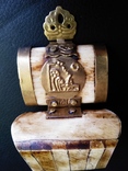 Слоновая кость  Шкатулка футляр для кольца в метале, фото №8