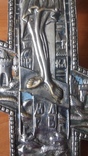 Крест 33 см в серебрении ,эмали, фото №6