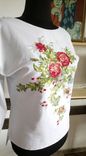 Эксклюзивная вышитая блузка  - Летние цвты, фото №5