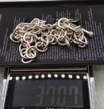 Цепь цепочка браслет серебро 925 вес 37,07 грамм, фото №7