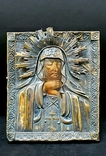 Икона Феодосий Тотемский, серебро 84, позолота 1827 г., фото №2
