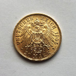 20 марок 1905 года. Саксония. UNC, фото №2