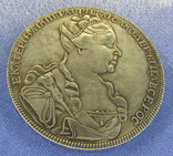 1 рубль 1727 Катерина 1 .Россия. Копия. (61з), фото №3