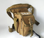 Тактическая универсальная (набедренная) сумка Swat койот, photo number 5