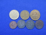  Монеты СССР копейки 3 5 10 15 20 копеек  7 шт, фото №2