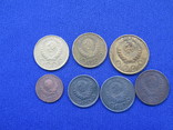  Монеты СССР копейки 3 5 10 15 20 копеек  7 шт, фото №3