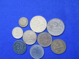 Монеты копейки СССР 1949 г. 1 2 3 5 20 копеек  9 шт, фото №2