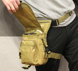 Универсальная тактическая (набедренная) сумка на бедро Swat кайот, photo number 4