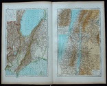 3 карты. Кавказ, Палестина, Азия. Andrees HandAtlas. 1921 год. 56 на 44 см., фото №6