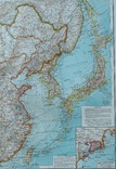 2 карты. Малайзийский архипелаг, Восточная Азия. Andrees HandAtlas. 1921 год. 56 на 44 см., photo number 9
