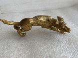 Скульптура Собака Венская бронза в позолоте, фото №3